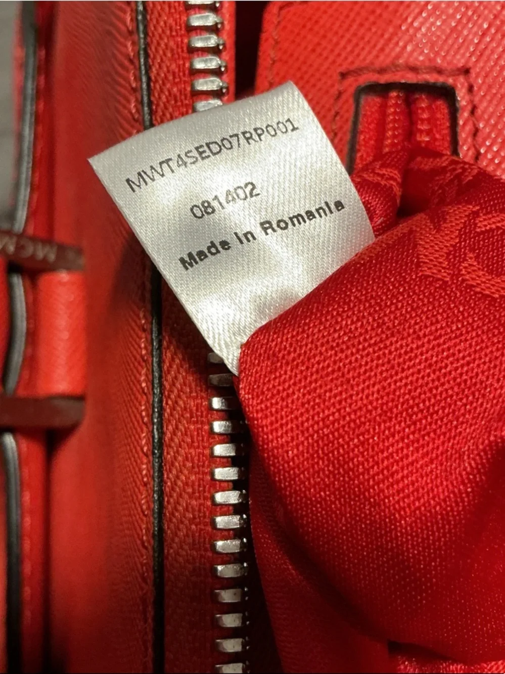 MCM CORAL ELDA Orange Reddish 2 Way Tote Bag READ DESCRIPTION - Picture 14 of 15